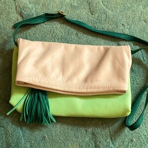 J. Crew convertible crossbody/clutch handbag